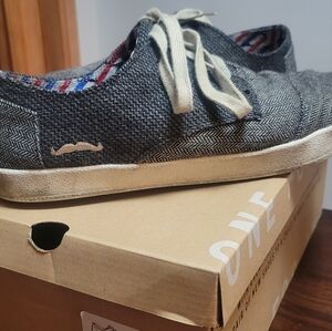 Toms Paseo Movember grey herringbone mix shoes